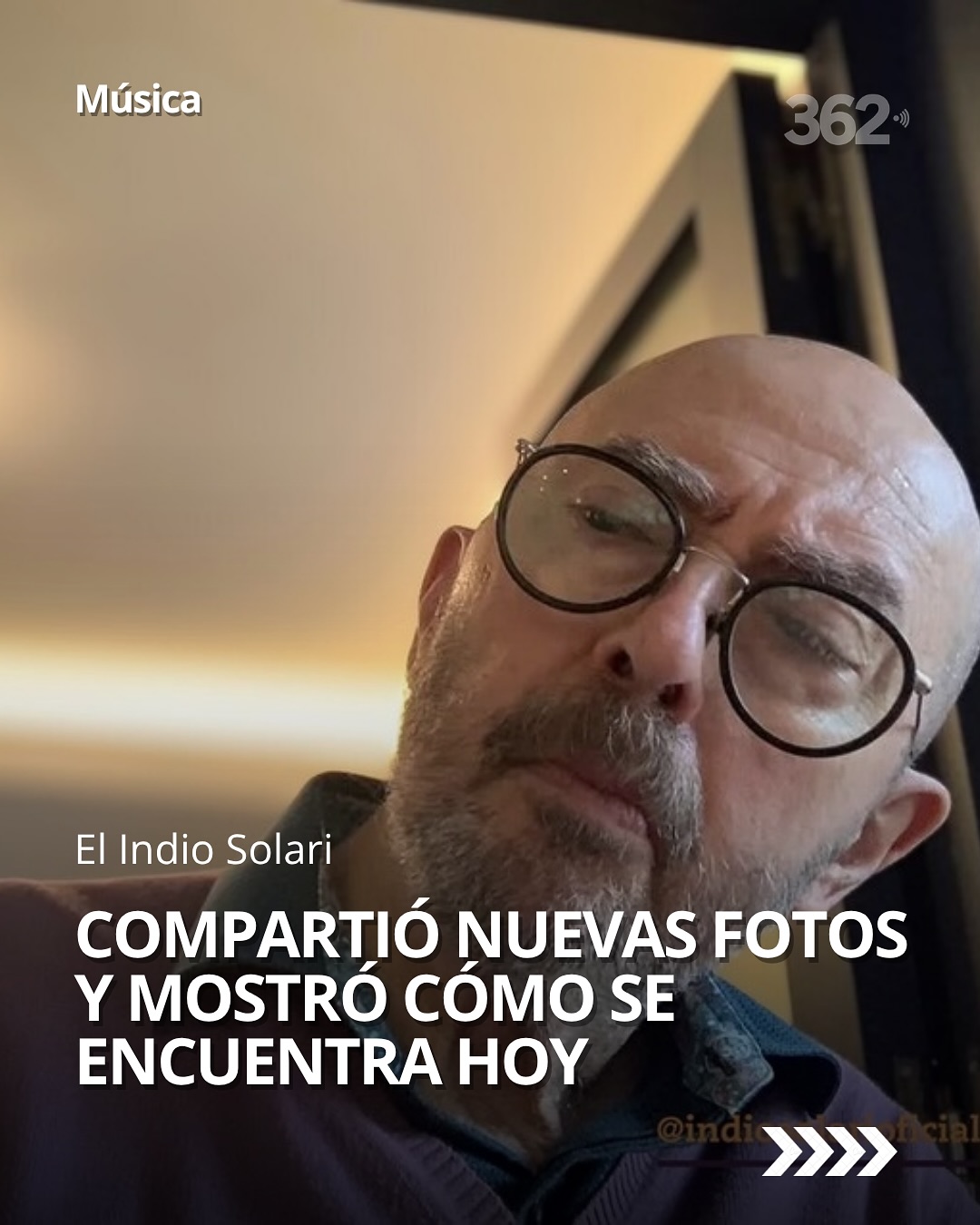 Reaparecio el Indio Solari y nos dejo estas imagenes a los 76 años